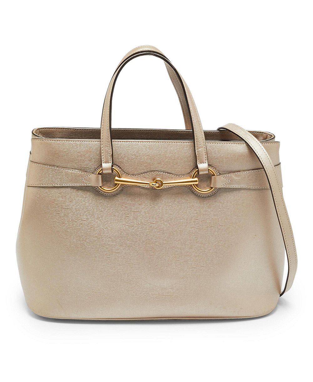 Pre-Owned Gucci - кожаная сумка-тоут Bamboo Shopper