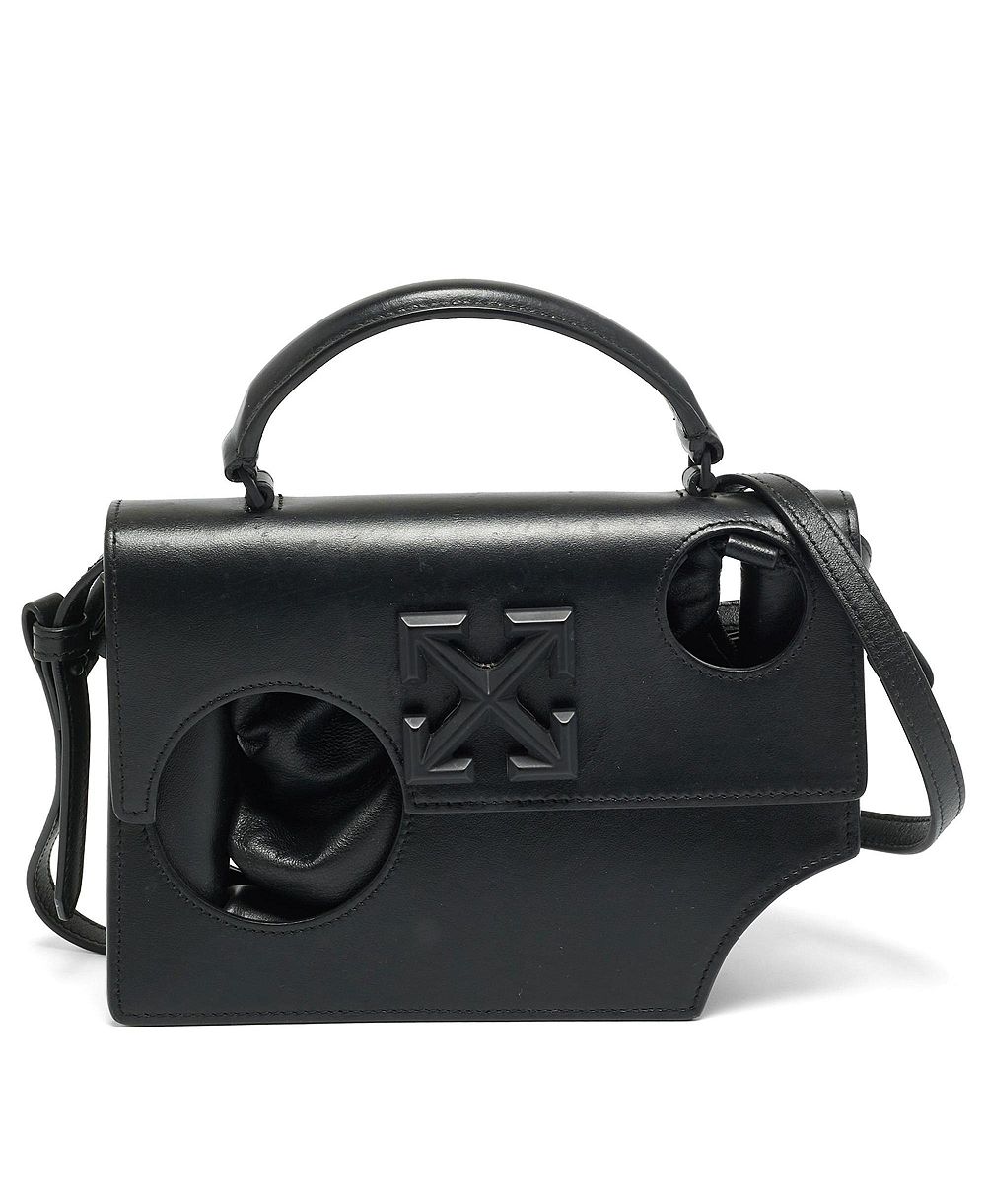 Pre-Owned Off-White Women's Jitney 1.4 Leather Top Handle Satchel