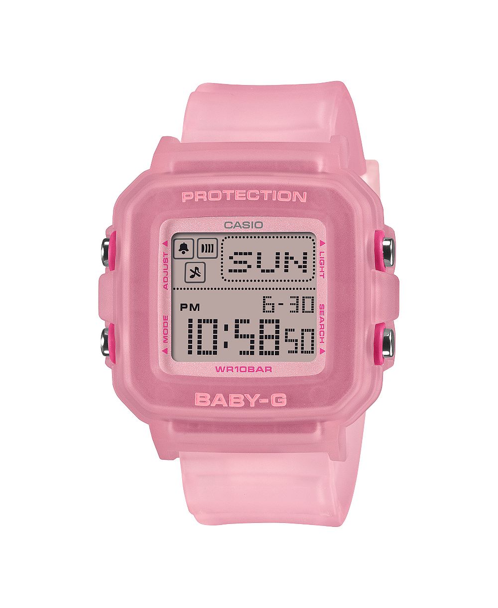 Женские часы G-Shock Baby-G розового цвета, смолa, 39 мм