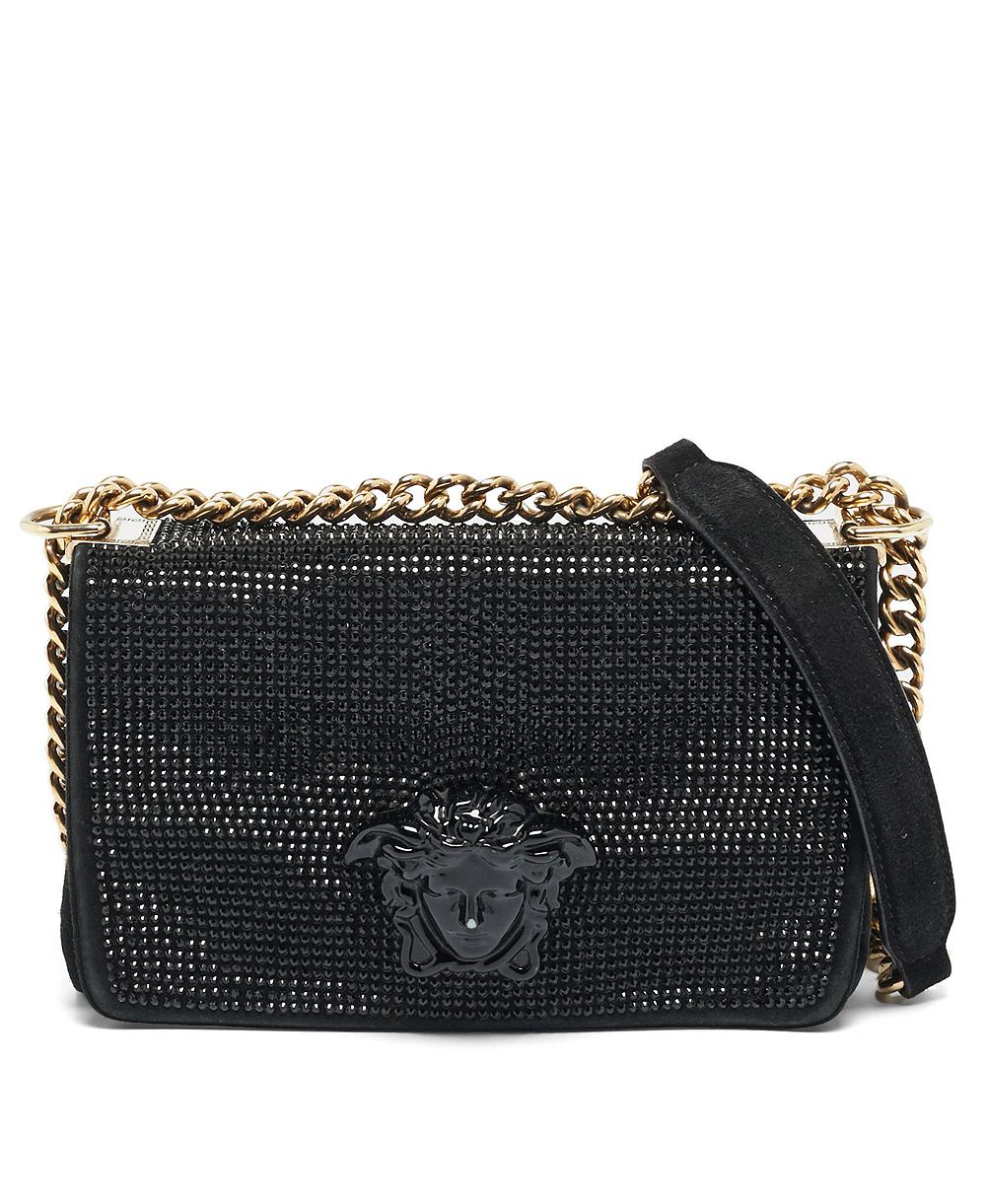Pre-Owned Versace женская замшевая сумка через плечу Sultan Medusa с кристаллами