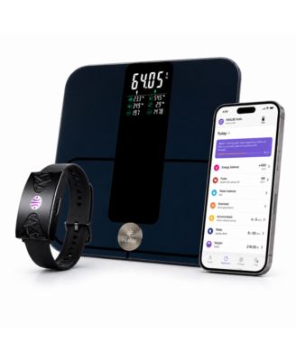 HEALBE Automatic Calorie Intake Smart Band HEALBE GoBe U and HEALBE Smart Floor Scale with Body Composition Analysis