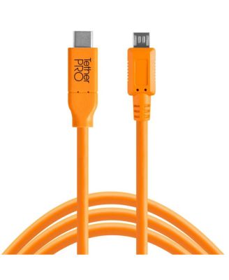 Tether Tools TetherPro USB-C to 2.0 Micro-B 5-Pin 15' Reversible Cable