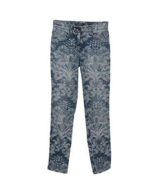Pre-Owned Dolce & Gabbana Women's Jacquard Denim Jeans