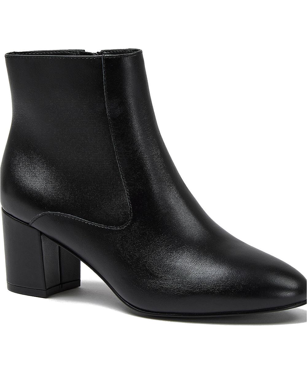 Lands' End Women's Essential Leather Block Heeled Boots