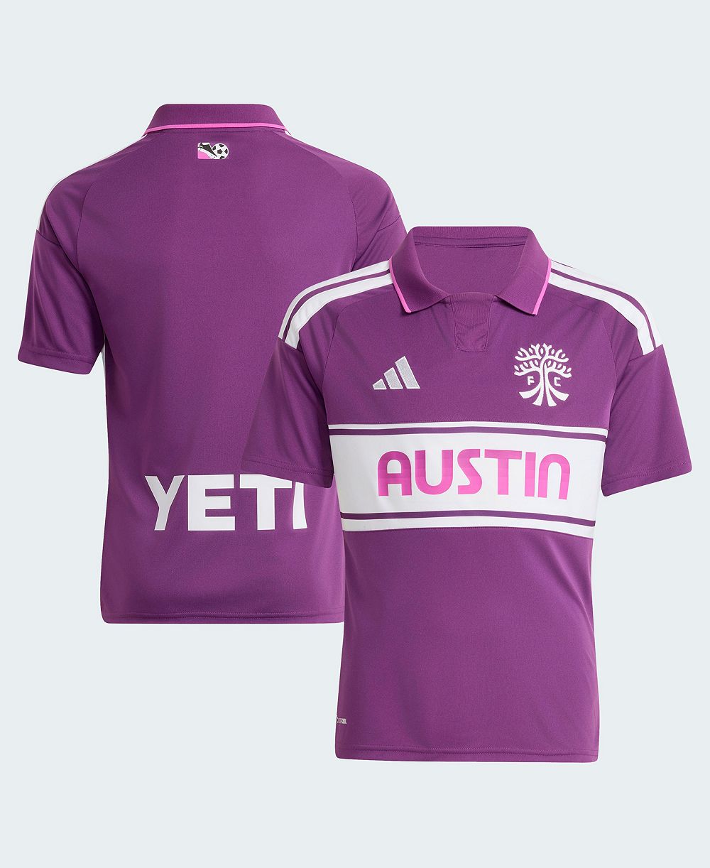 adidas детская реплика майки для футбола фиолетового цвета Austin FC 2026 Archive