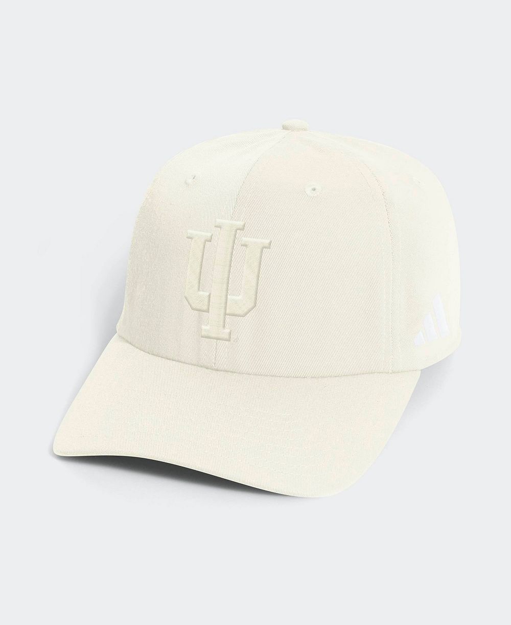 adidas Men's Beige Indiana Hoosiers Slouch Adjustable Hat