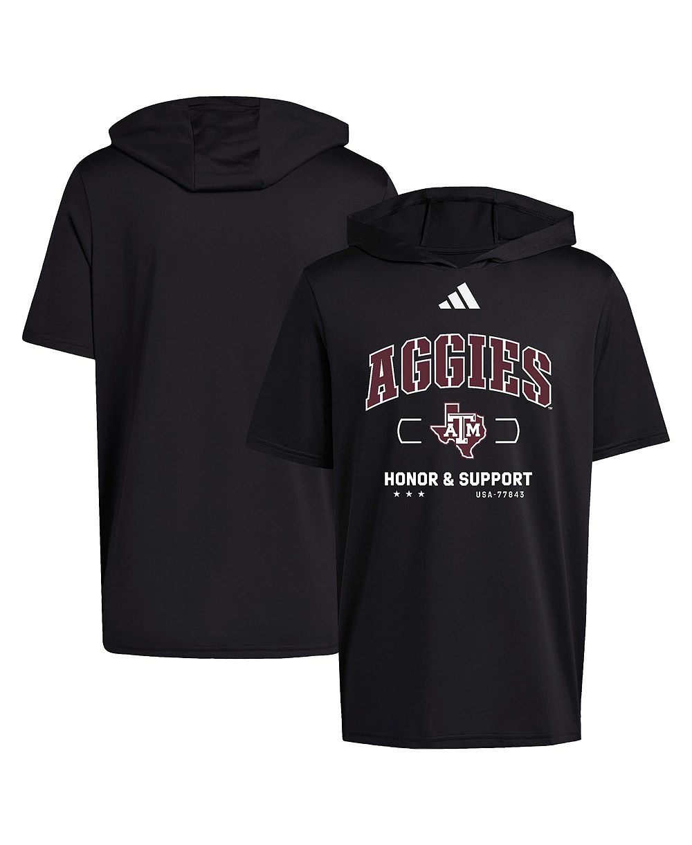 adidas Men's Black Texas A&M Aggies Honor & Support D4T Hooded T-Shirt