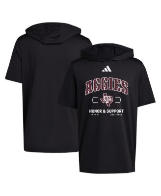 adidas Men's Black Texas A&M Aggies Honor & Support D4T Hooded T-Shirt