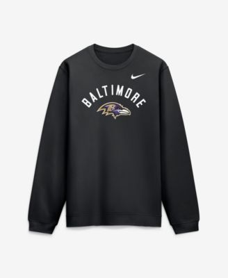 Nike мужской потайной свитшот Black Baltimore Ravens Primetime Club