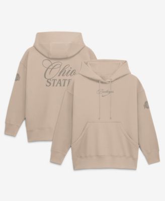 Nike Women's Tan Ohio State Buckeyes Neutral Stance Phoenix Fleece Oversized Hoodie