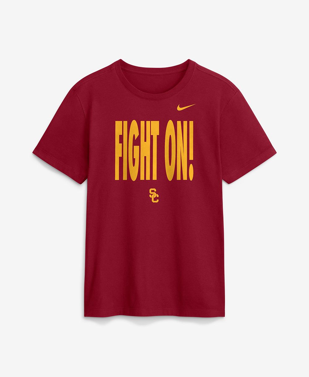 Мужская футболка Nike с логотипом USC Trojans 2026 Sideline Dri-FIT, цвет кардинал