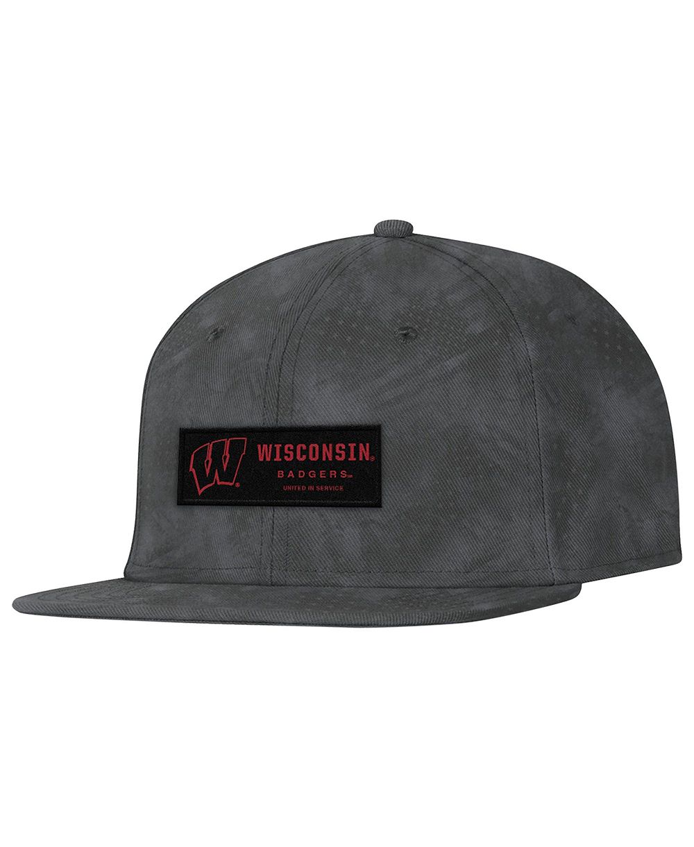 Мужская snapback-кепка Under Armour Charcoal Wisconsin Badgers Freedom Collection ArmourFuse