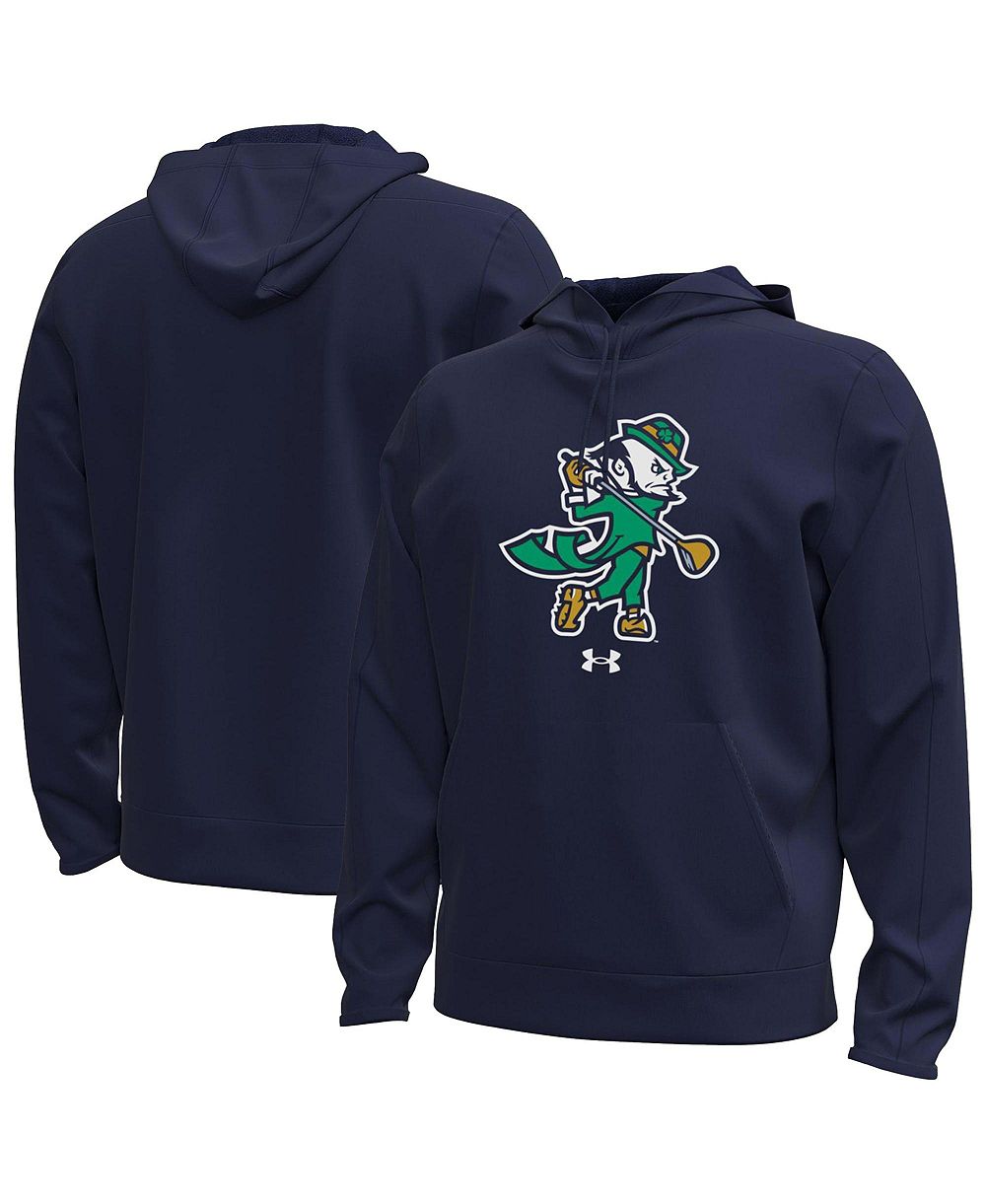 Under Armour Men's Navy Notre Dame Fighting Irish Golf Leprechaun Fleece Hoodie