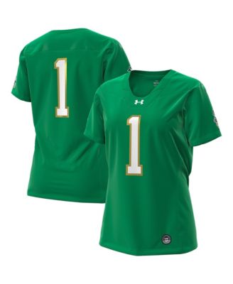 Under Armour женская реплика футбольной джерси Kelly Green Notre Dame Fighting Irish из коллекции Wear Green