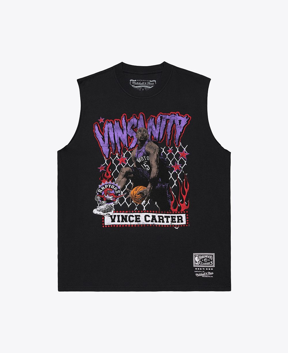 Мужская майка Mitchell & Ness Vince Carter Black Toronto Raptors Best in Class