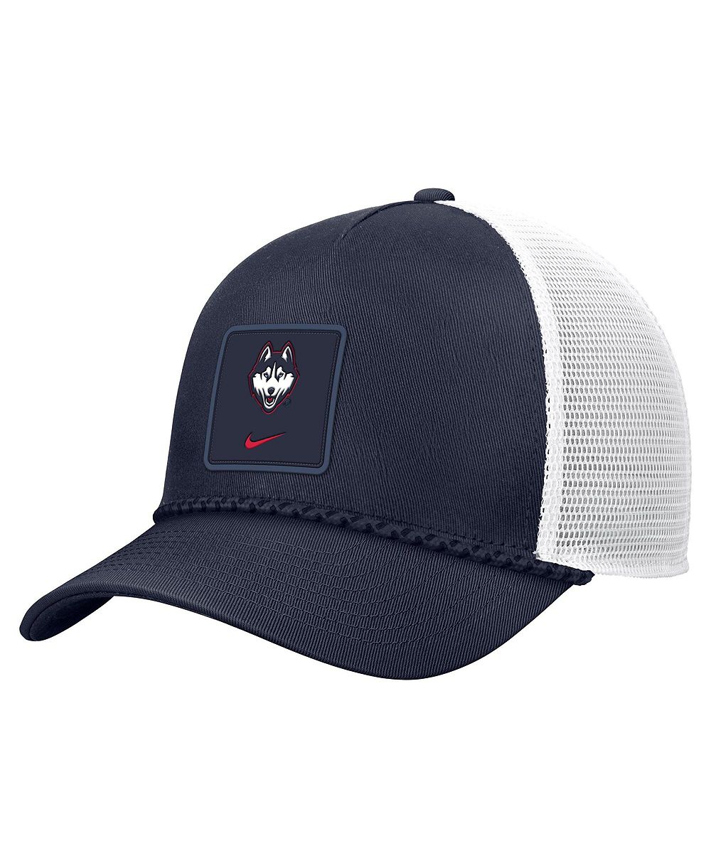 Nike Men's Navy UConn Huskies 2026 On-Field Rope Adjustable Trucker Hat