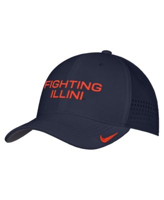 Nike Men's Navy Illinois Fighting Illini 2026 On-Field AeroBill SwooshFlex Dri-FIT Hat