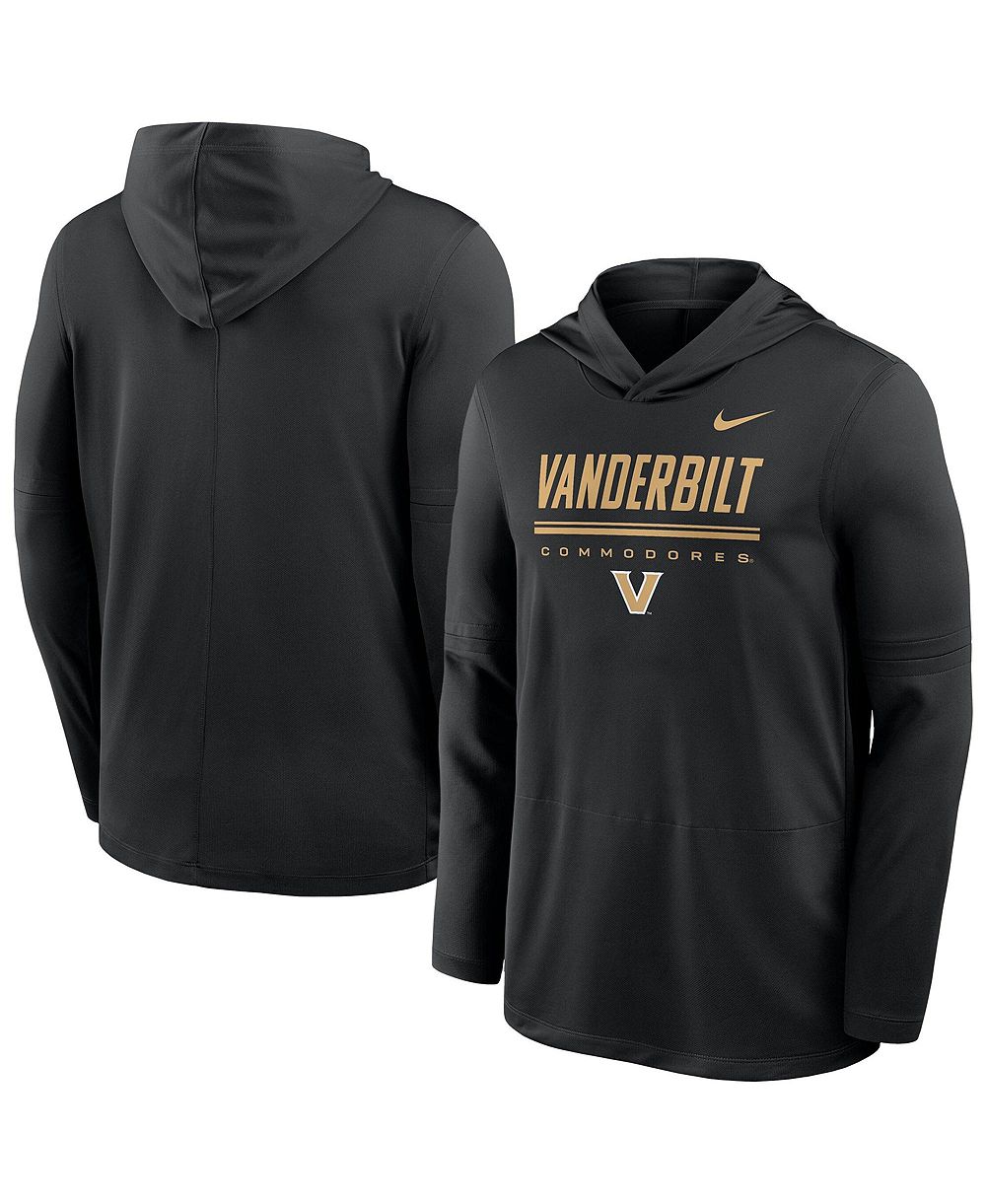 Nike Men's Black Vanderbilt Commodores 2026 Sideline Dri-FIT Lightweight Hooded