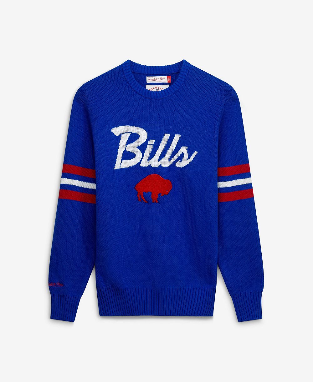Мужской свитер Mitchell & Ness Buffalo Bills Head Coach, синий