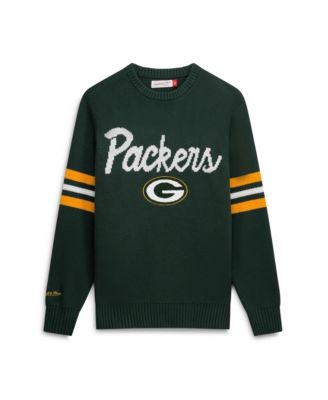 Мужской зеленый свитер Mitchell & Ness для главного тренера «Грин-Бей Пэкерс»