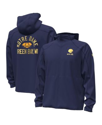 Under Armour Men's Navy Notre Dame Fighting Irish 2026 Shamrock Series Unstoppable Hooded