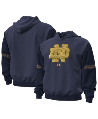 Under Armour Men's Navy Notre Dame Fighting Irish 2026 Shamrock Series Jersey Icon Taped Hoodie