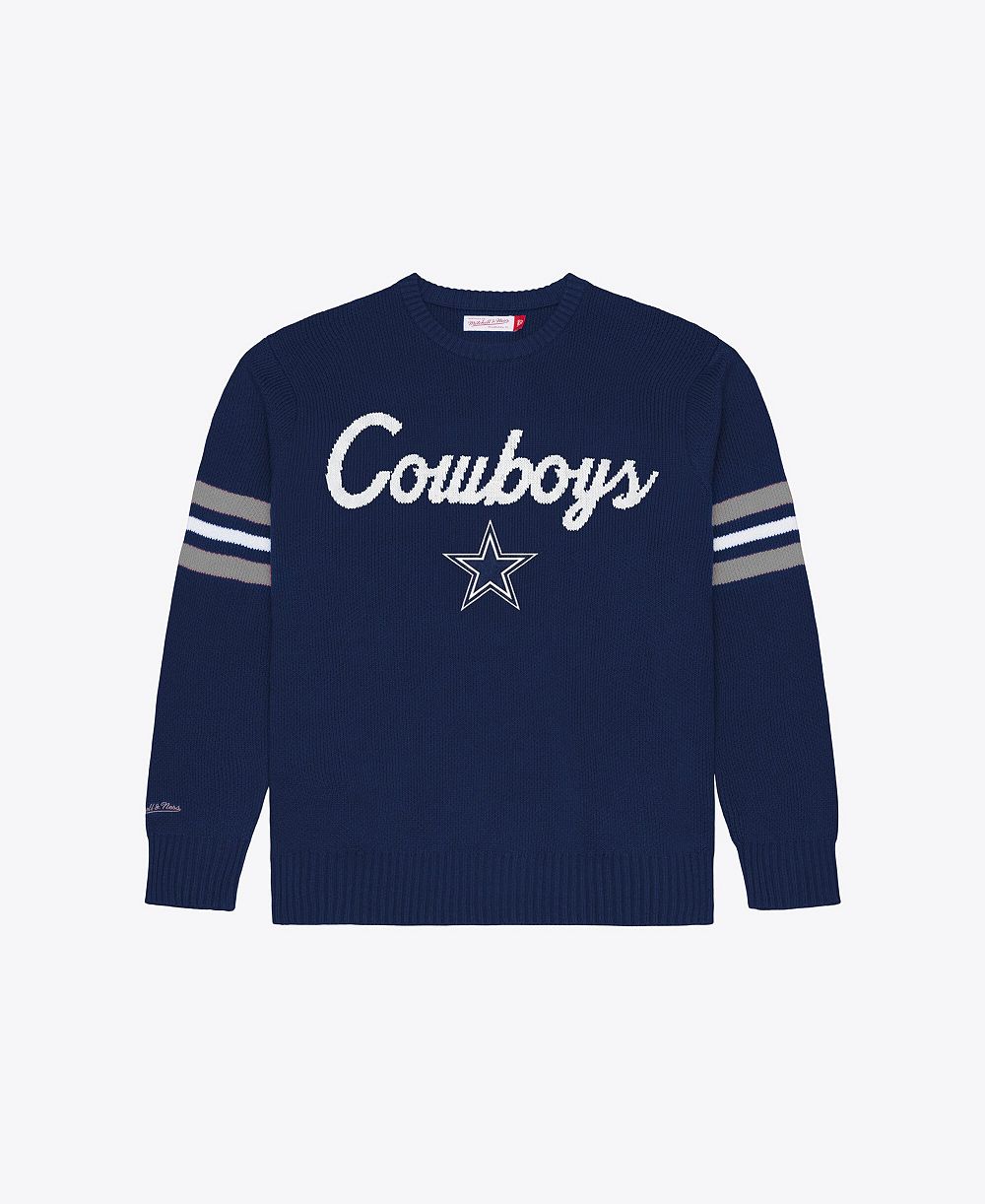 Мужской свитер Navy Dallas Cowboys Mitchell & Ness
