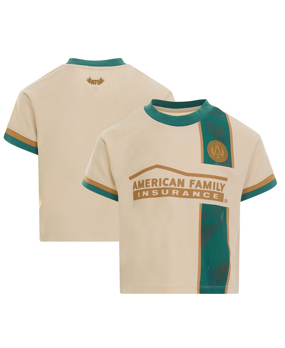 adidas реплика джерси Atlanta United FC 2026 Spirit of '96 для малышей, цвет tan
