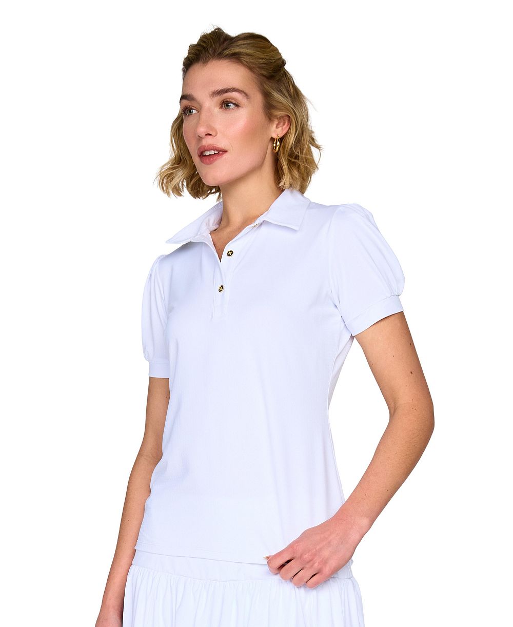 G Lifestyle Clothing Women's Golf, Tennis, Pickleball Puffy Short-Sleeve Polo Shirt