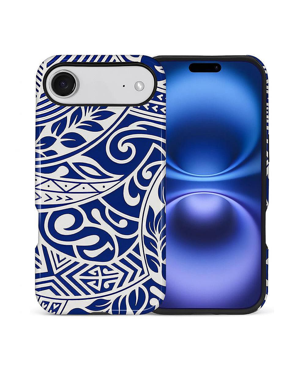 Чехол Lamicall Ocean Tribal Flow двойного слоя военного класса для iPhone, совместим с Apple iPhone Air