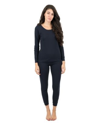 Leveret Womens Matching Family Two Piece Cotton Long Sleeve Shirt and Pants Solid Color Pajamas