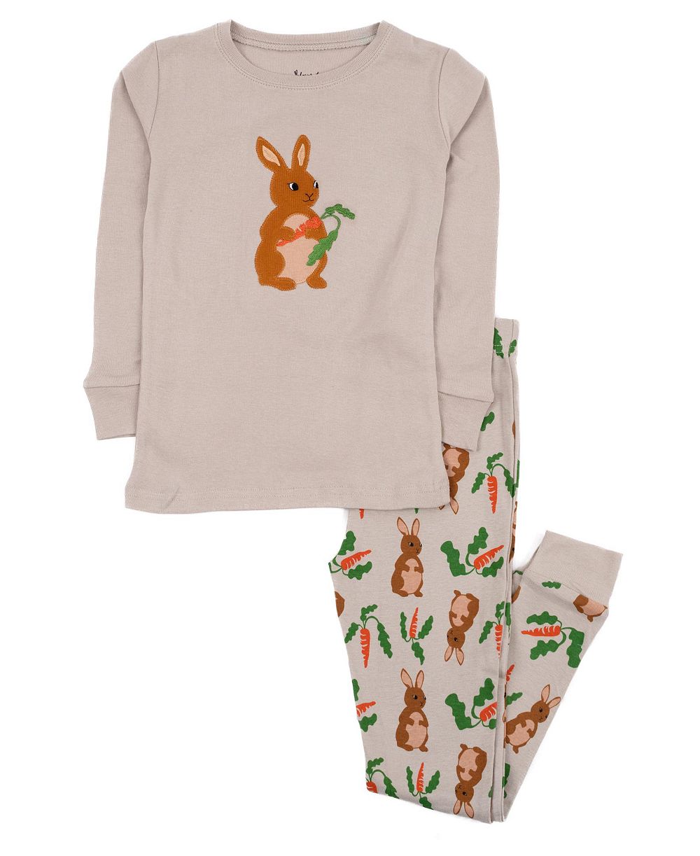Детские пасхальные пижамы leveret для малышей,Matching family, хлопковые, из двух частей
