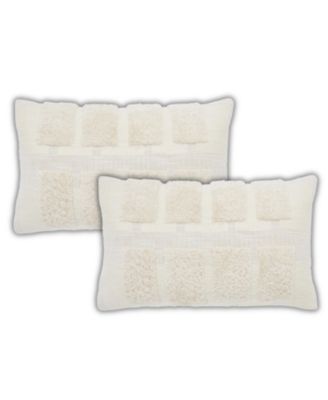 Чехлы для декоративных подушек IHI HOME квадратные, стеганые, 14x24 дюйма, набор из 2 штук