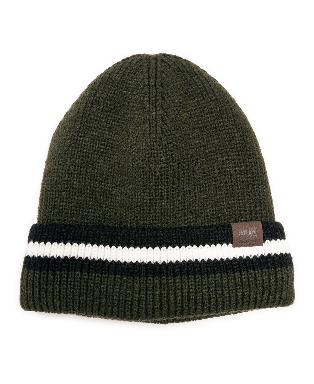 MUK LUKS Men's Heat Retainer Cuffed Knit Beanie
