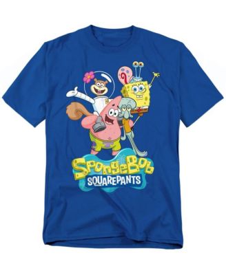 Мужская хлопковая футболка SpongeBob SquarePants Group Shot Graphic Crewneck Classic Fit