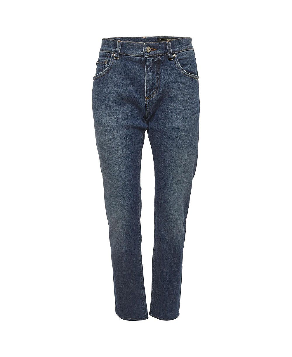 Pre-Owned Dolce & Gabbana Women's Straight-Leg Mid-Rise Slim-Fit Jeans