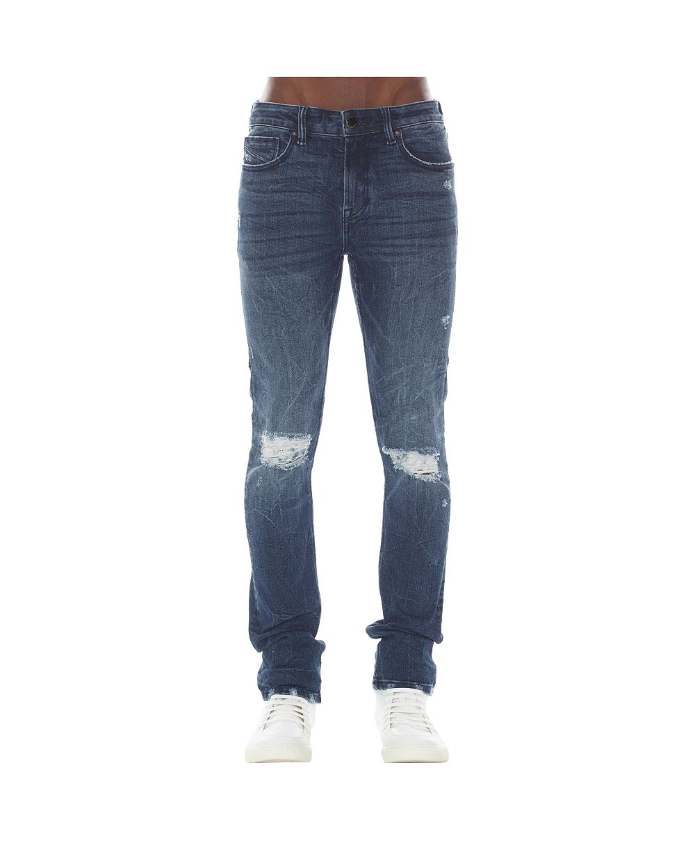 Hvman Chosen To Prevail x Cult Men's Strat Super Skinny Fit Ripped Jeans