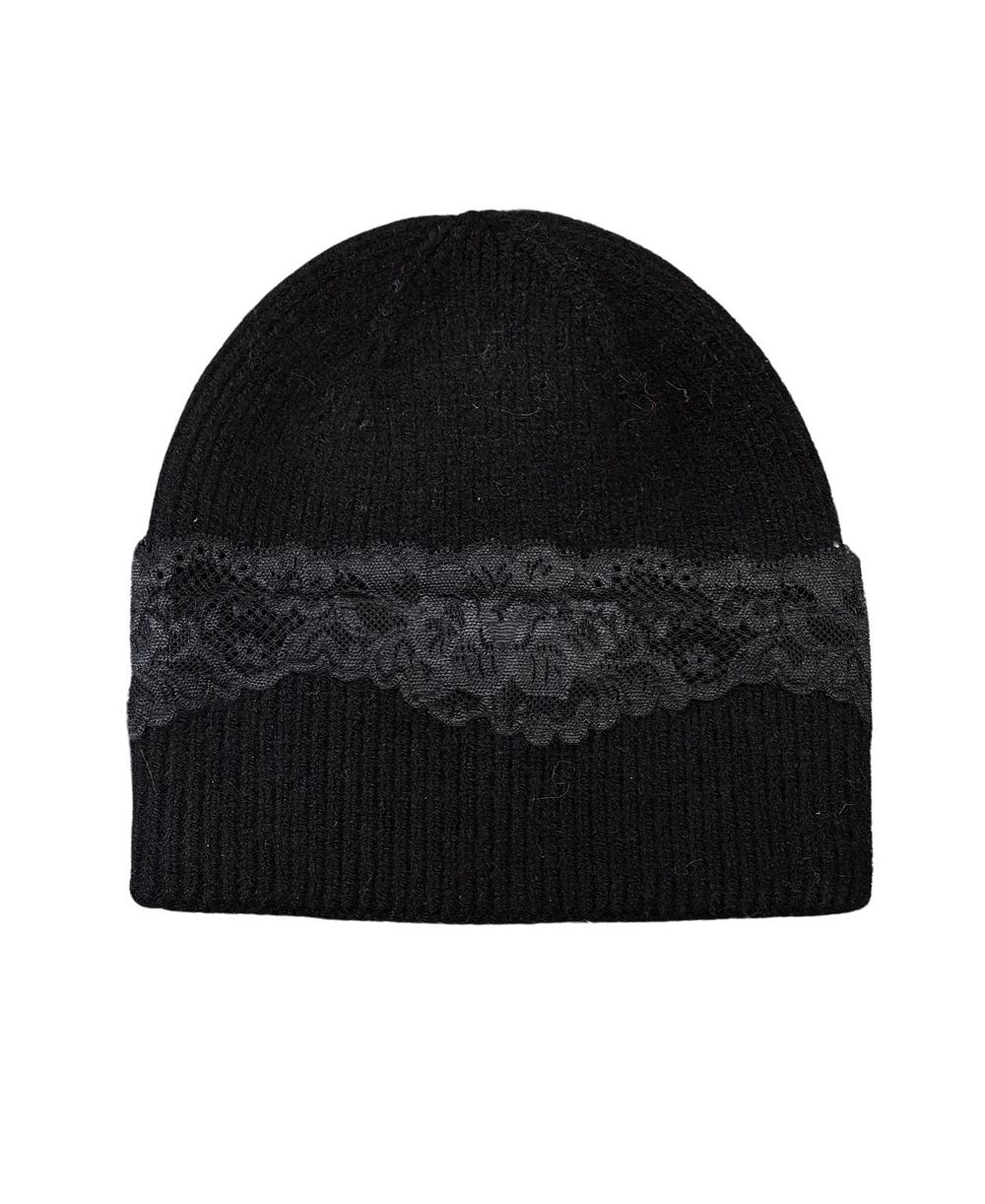 Marcus Adler Lace Applique Beanie Hat
