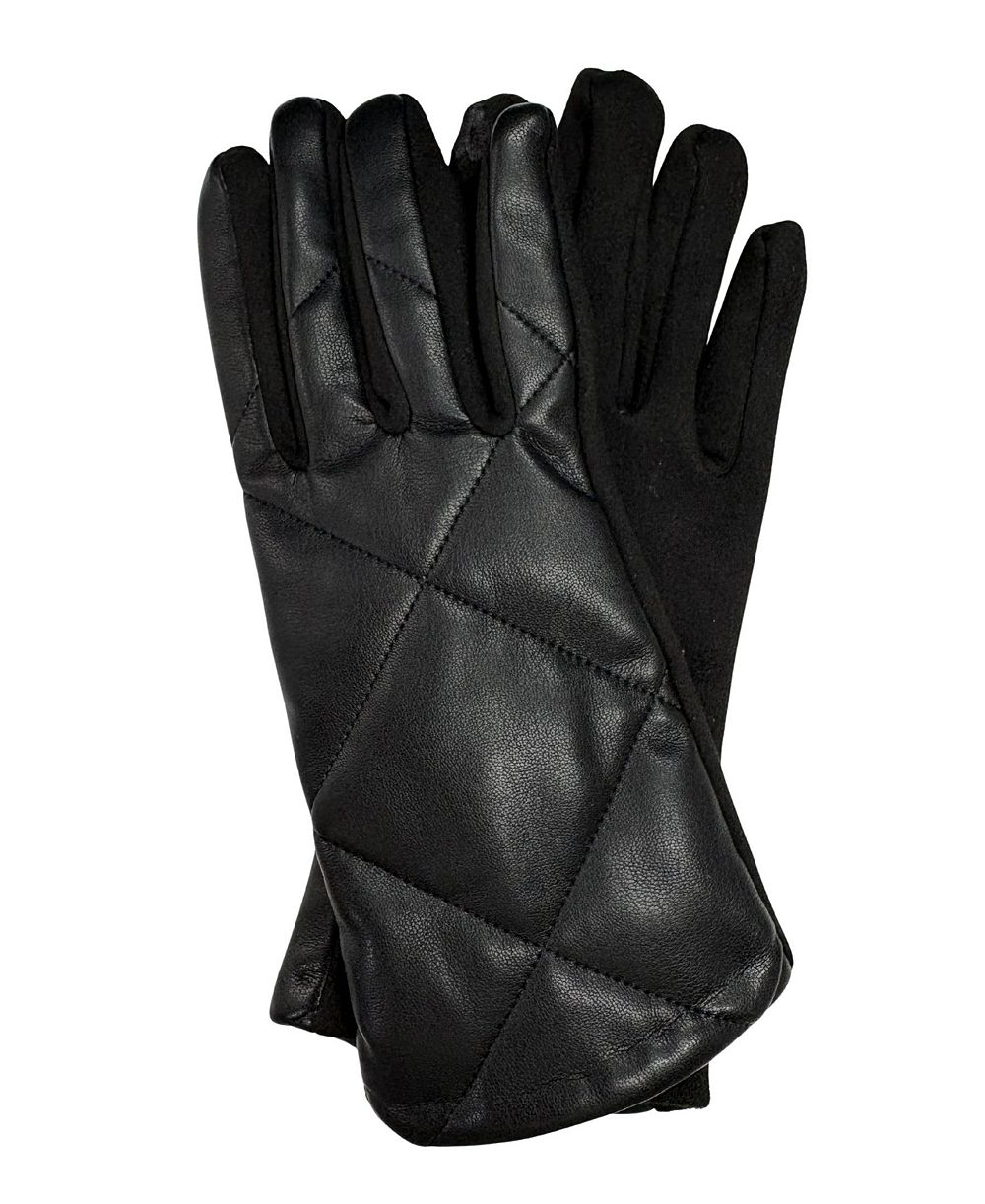 Marcus Adler Cross Stitch Leather Gloves