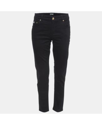 Pre-Owned Versace Women's Mid-Rise Straight-Leg Jeans