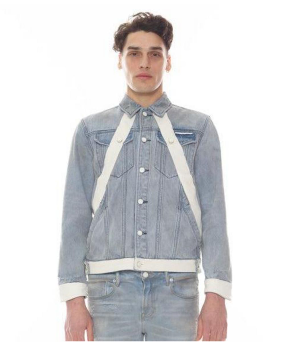 Hvman Chosen To Prevail x Cult Men's MK2 Short Denim Jacket