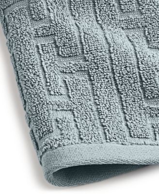 Hotel Collection Sculpted Chain-Link Wash Towel, 13" x 13", Exclusively at Macy’s
