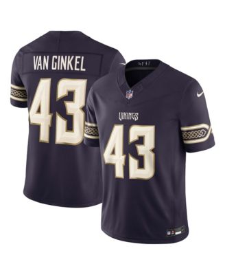 Мужская ограниченная серия джерси Nike Andrew Van Ginkel Purple Minnesota Vikings 2026 Rivalries Collection Vapor F.U.S.E Stitched Limited