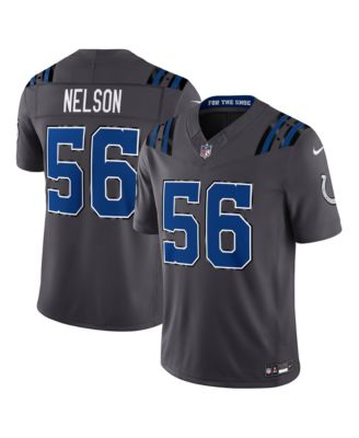 Nike Men's Quenton Nelson Anthracite Indianapolis Colts 2026 Rivalries Collection Vapor F.U.S.E Stitched Limited Jersey
