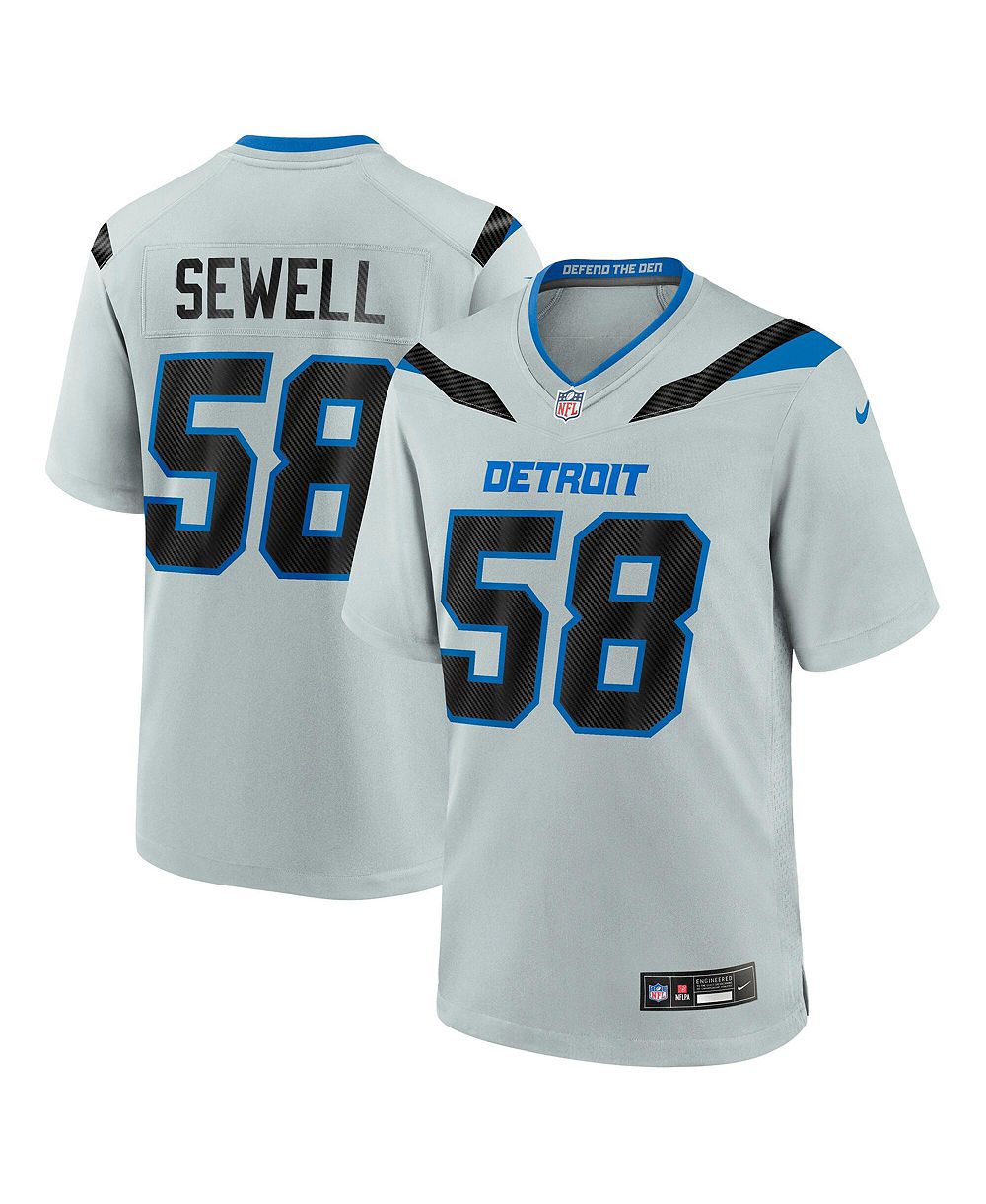 Nike Men's Penei Sewell Silver Detroit Lions 2026 Rivalries Collection Game Jersey