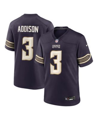 Nike мужская игровая джерси Purple Minnesota Vikings 2026 Rivalries Collection с именем Jordan Addison