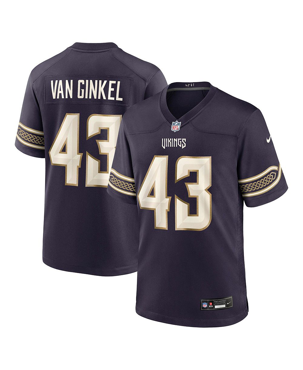 Nike Men's Andrew Van Ginkel Purple Minnesota Vikings 2026 Rivalries Collection Game Jersey
