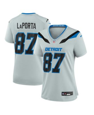 Nike женская игровая джерси Sam Laporta Silver Detroit Lions 2026 Rivalries Collection