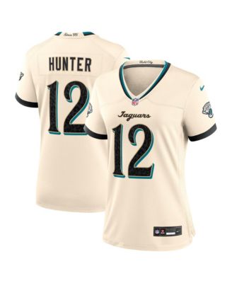 Nike женская игровая джерси Natural Jacksonville Jaguars 2026 Rivalries Collection с именем Travis Hunter