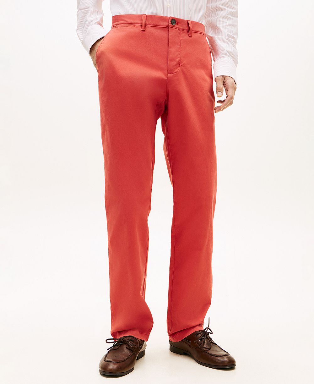 Tommy Hilfiger Men's Slim-Straight Fit Stretch Chino Pants